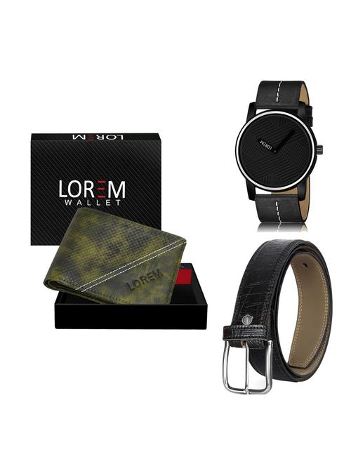 belt, wallet & watch gift combo - 19254899 - Very Small Image - 1