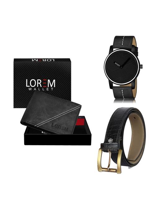 belt, wallet & watch gift combo - 19254902 - Very Small Image - 1