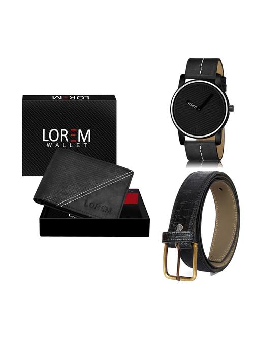belt, wallet & watch gift combo - 19254904 - Very Small Image - 1