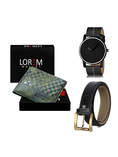 belt, wallet & watch gift combo - 19254920 - Very Small Image - 1