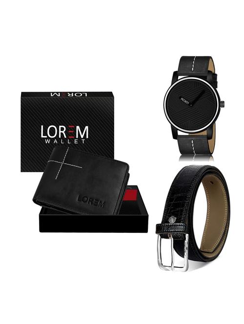 belt, wallet & watch gift combo - 19254936 - Very Small Image - 1