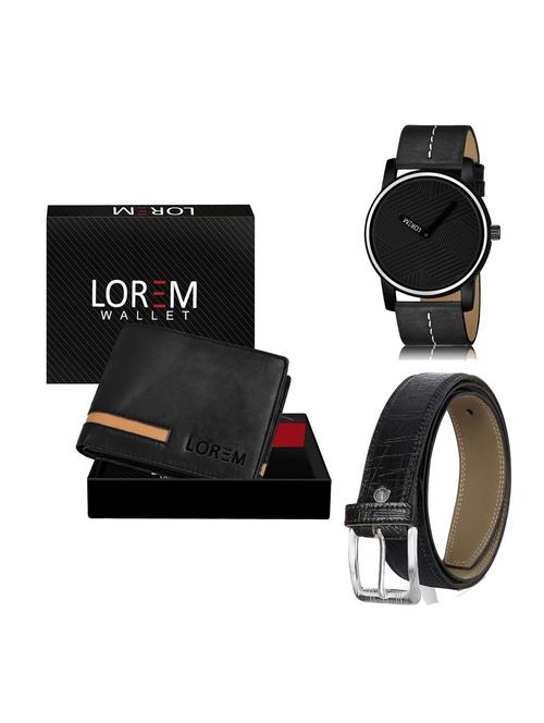 belt, wallet & watch gift combo - 19254949 - Very Small Image - 1