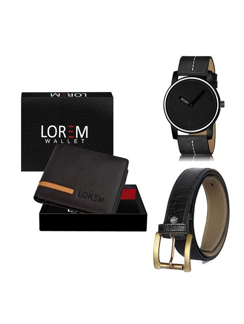 belt, wallet & watch gift combo - 19254950 - Very Small Image - 1