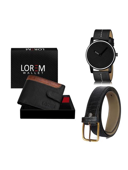 belt, wallet & watch gift combo - 19254964 - Very Small Image - 1