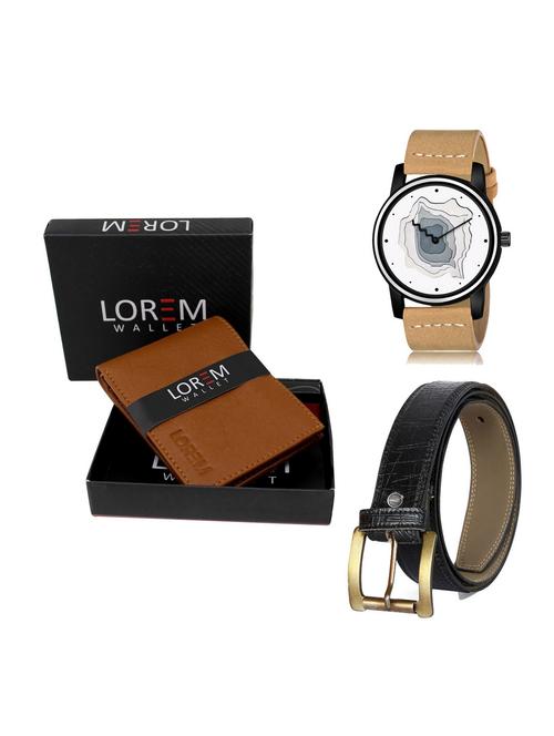 belt, wallet & watch gift combo - 19254980 - Very Small Image - 1