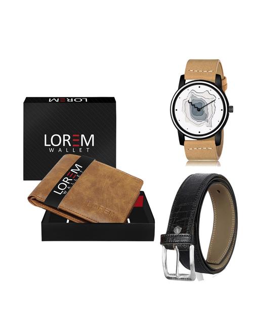 belt, wallet & watch gift combo - 19255045 - Very Small Image - 1