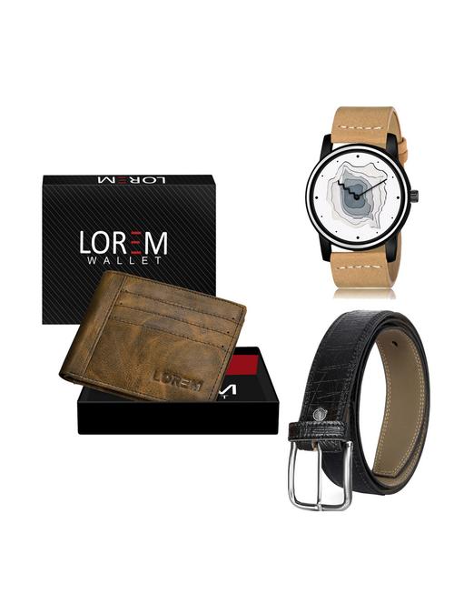 belt, wallet & watch gift combo - 19255079 - Very Small Image - 1