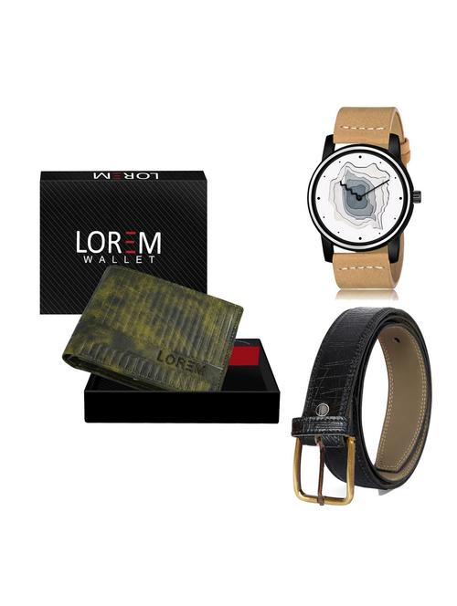 belt, wallet & watch gift combo - 19255144 - Very Small Image - 1