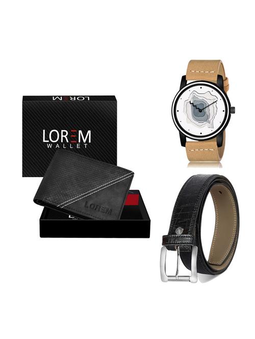 belt, wallet & watch gift combo - 19255173 - Very Small Image - 1