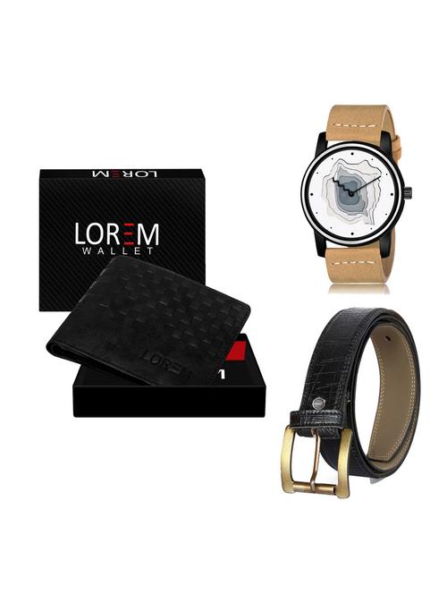 belt, wallet & watch gift combo - 19255196 - Very Small Image - 1