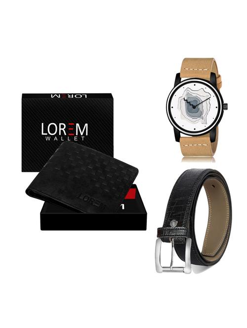 belt, wallet & watch gift combo - 19255197 - Very Small Image - 1