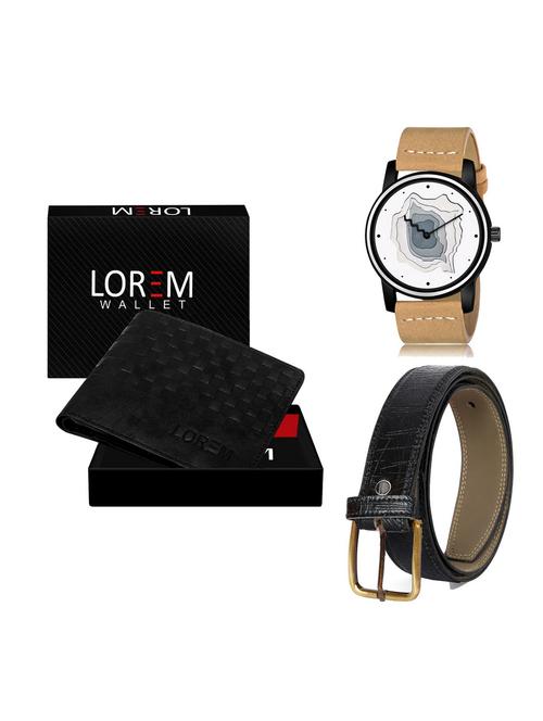 belt, wallet & watch gift combo - 19255198 - Very Small Image - 1