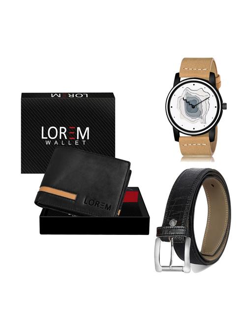 belt, wallet & watch gift combo - 19255215 - Very Small Image - 1