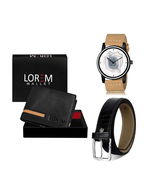 belt, wallet & watch gift combo - 19255218 - Very Small Image - 1