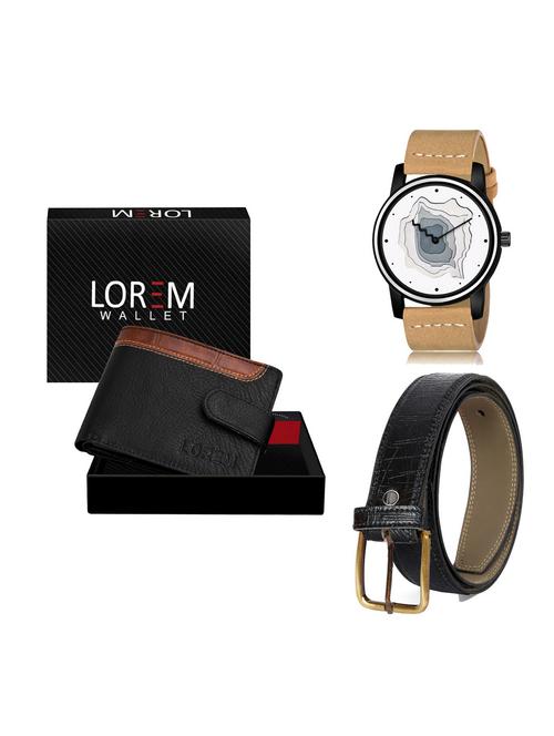belt, wallet & watch gift combo - 19255234 - Very Small Image - 1