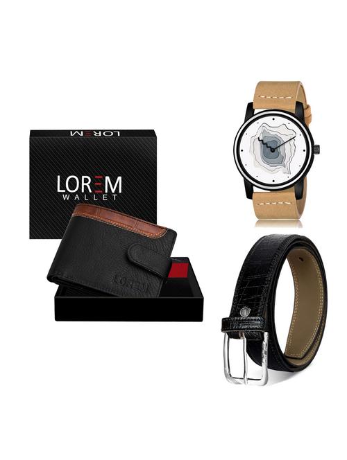belt, wallet & watch gift combo - 19255236 - Very Small Image - 1