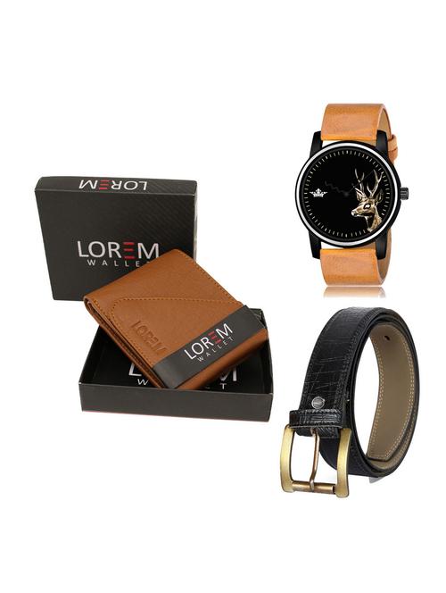 belt, wallet & watch gift combo - 19255244 - Very Small Image - 1