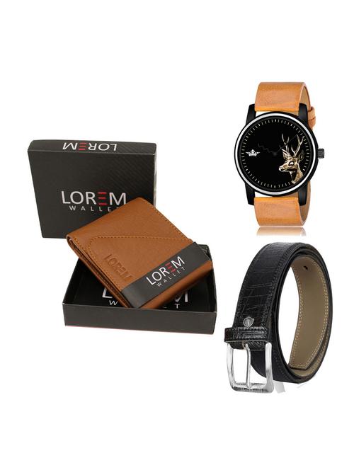 belt, wallet & watch gift combo - 19255249 - Very Small Image - 1