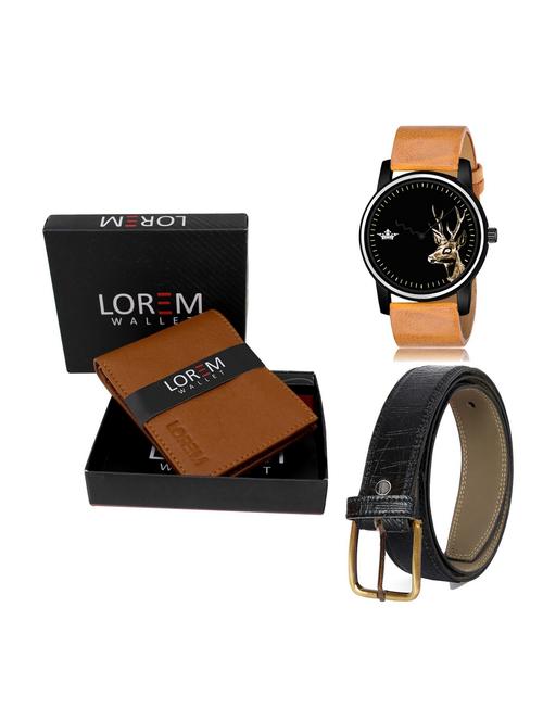 belt, wallet & watch gift combo - 19255252 - Very Small Image - 1