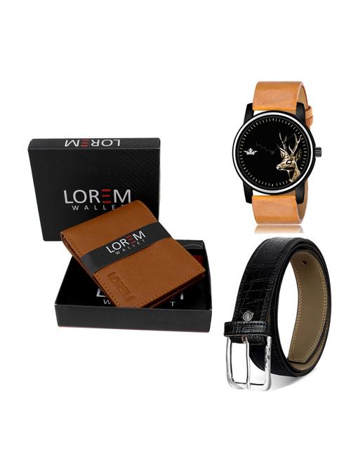 belt, wallet & watch gift combo - 19255254 - Very Small Image - 1