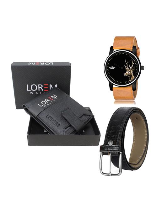 belt, wallet & watch gift combo - 19255283 - Very Small Image - 1