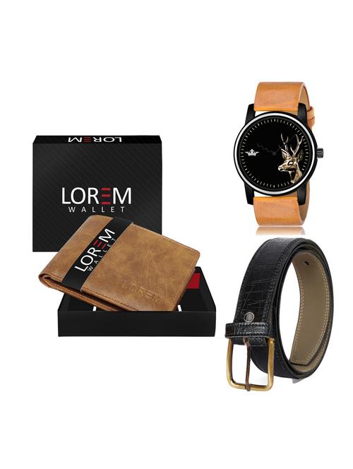 belt, wallet & watch gift combo - 19255312 - Very Small Image - 1