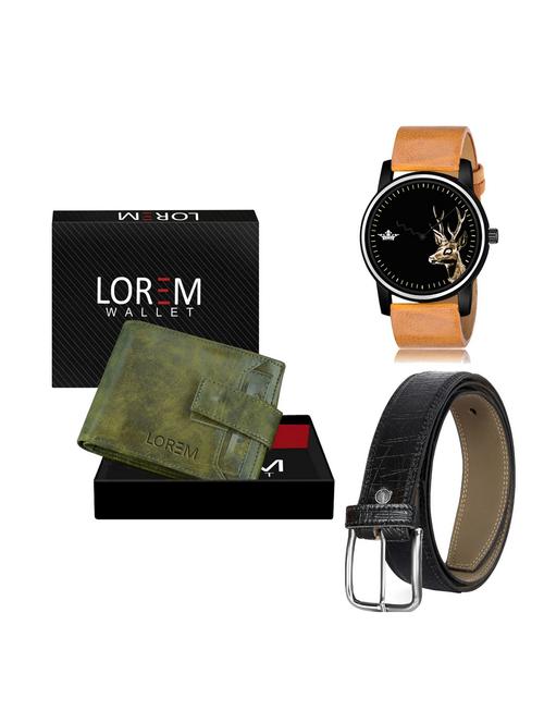 belt, wallet & watch gift combo - 19255367 - Very Small Image - 1