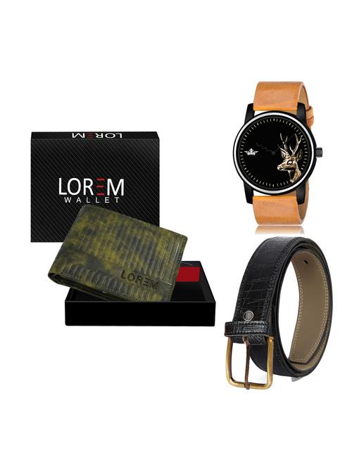 belt, wallet & watch gift combo - 19255488 - Very Small Image - 1
