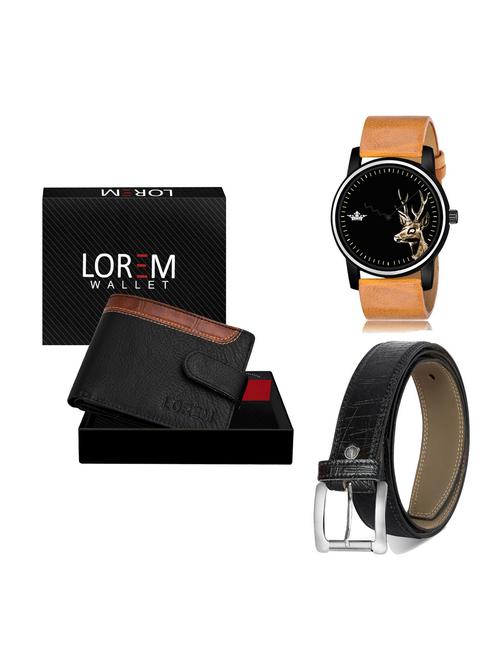 belt, wallet & watch gift combo - 19255629 - Very Small Image - 1