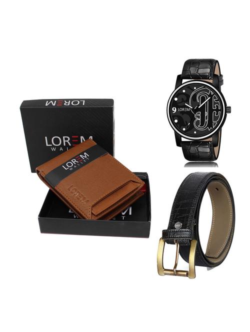 belt, wallet & watch gift combo - 19255652 - Very Small Image - 1