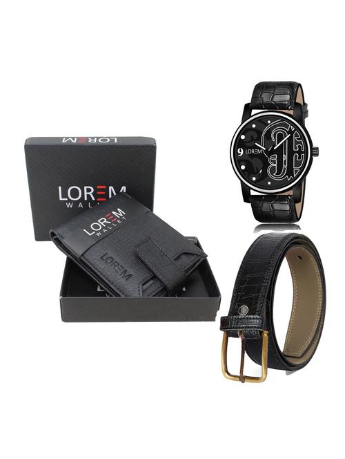 belt, wallet & watch gift combo - 19255678 - Very Small Image - 1