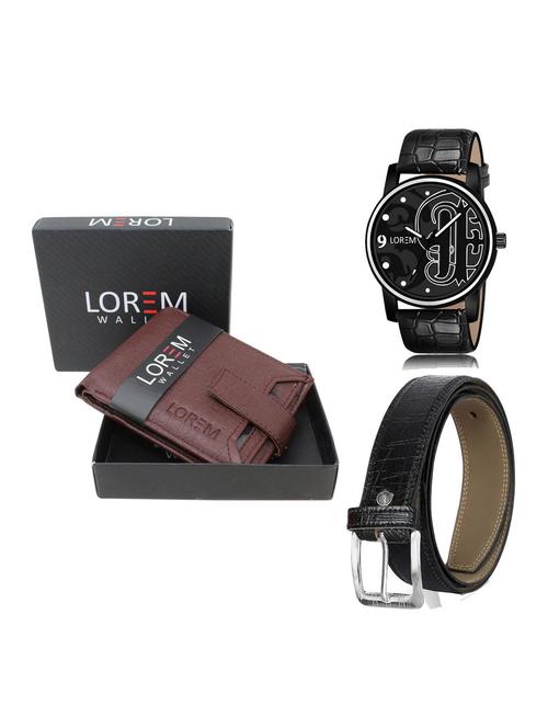 belt, wallet & watch gift combo - 19255687 - Very Small Image - 1