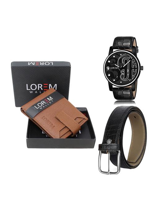belt, wallet & watch gift combo - 19255691 - Very Small Image - 1