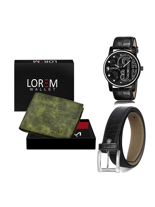 belt, wallet & watch gift combo - 19255731 - Very Small Image - 1