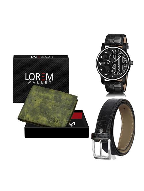 belt, wallet & watch gift combo - 19255735 - Very Small Image - 1