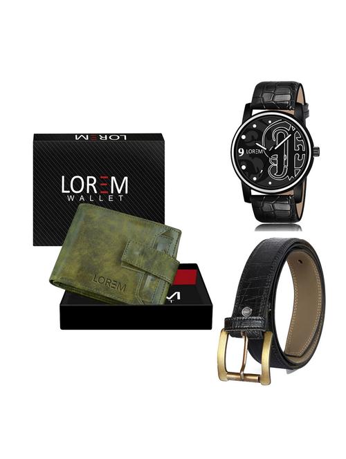 belt, wallet & watch gift combo - 19255760 - Very Small Image - 1