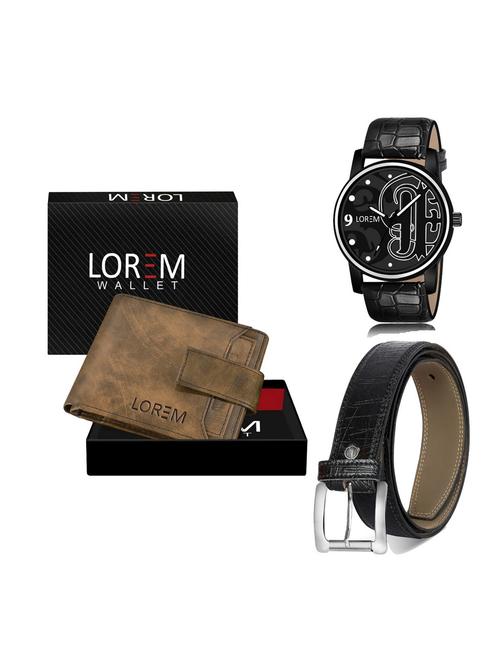 belt, wallet & watch gift combo - 19255767 - Very Small Image - 1