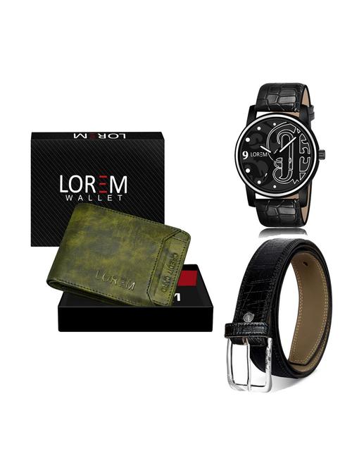 belt, wallet & watch gift combo - 19255794 - Very Small Image - 1