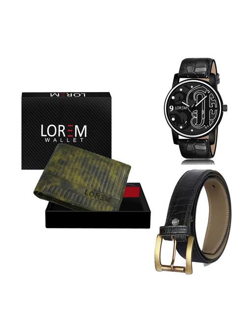 belt, wallet & watch gift combo - 19255808 - Very Small Image - 1