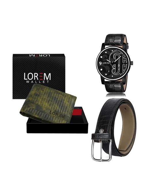 belt, wallet & watch gift combo - 19255811 - Very Small Image - 1