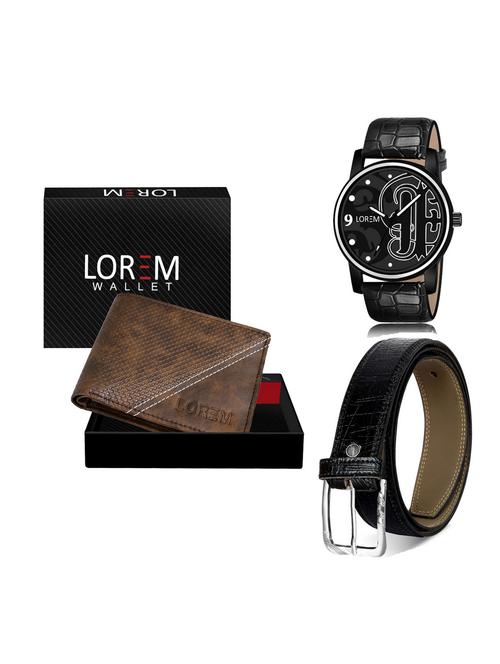 belt, wallet & watch gift combo - 19255824 - Very Small Image - 1