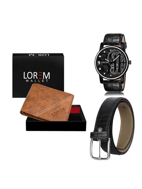 belt, wallet & watch gift combo - 19255829 - Very Small Image - 1