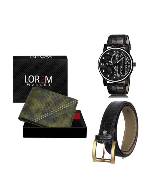 belt, wallet & watch gift combo - 19255832 - Very Small Image - 1