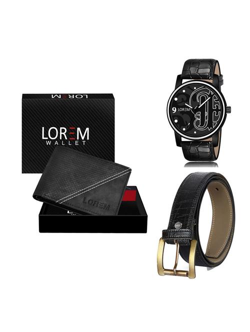 belt, wallet & watch gift combo - 19255838 - Very Small Image - 1