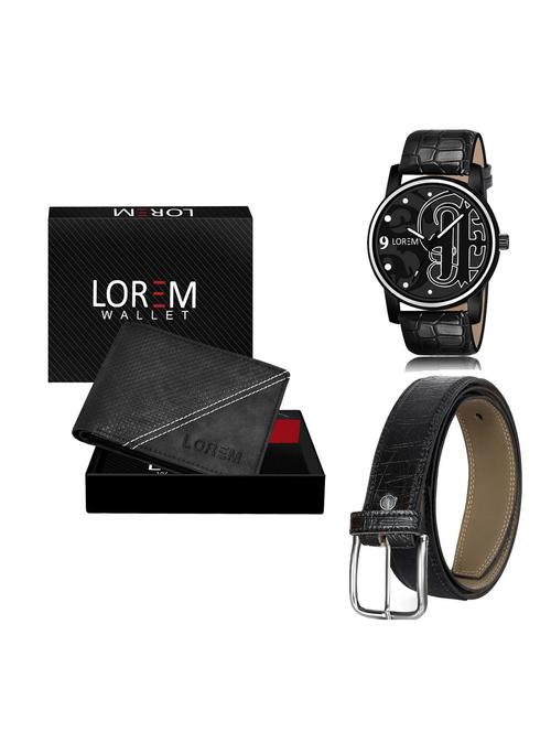 belt, wallet & watch gift combo - 19255841 - Very Small Image - 1