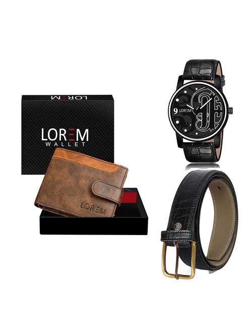 belt, wallet & watch gift combo - 19255894 - Very Small Image - 1
