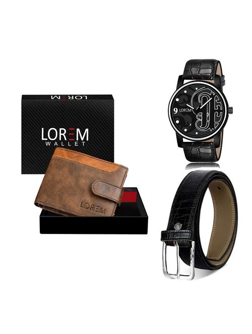 belt, wallet & watch gift combo - 19255896 - Very Small Image - 1