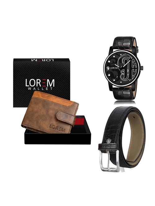 belt, wallet & watch gift combo - 19255897 - Very Small Image - 1