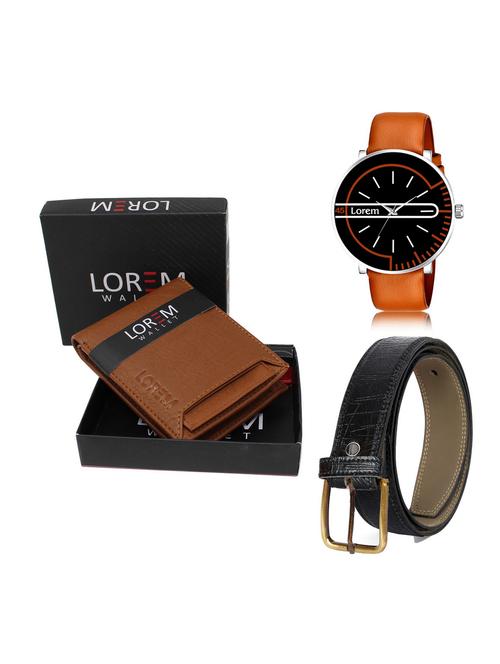 belt, wallet & watch gift combo - 19255924 - Very Small Image - 1