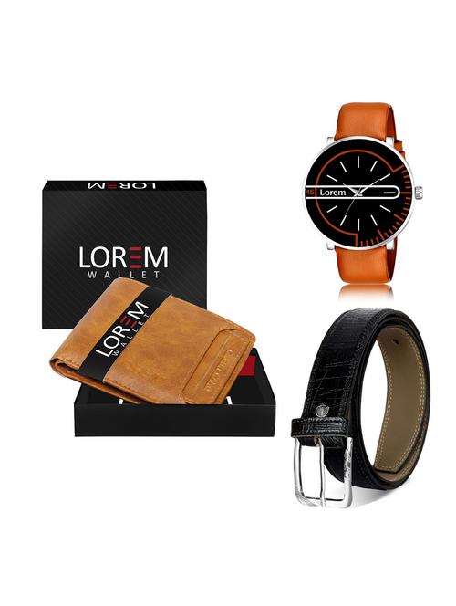 belt, wallet & watch gift combo - 19255938 - Very Small Image - 1